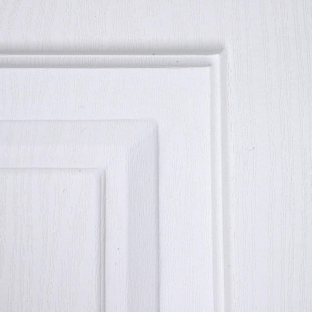 ประตูภายนอก UPVC AZLE PZN4 80X200 ซม. สีขาว เจาะลูกบิด