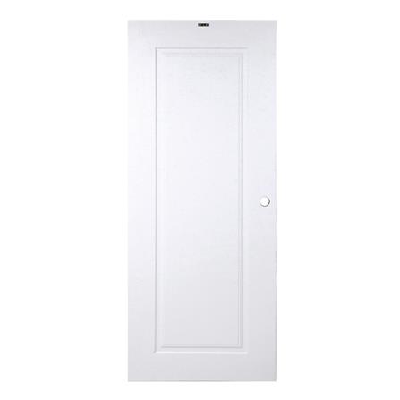 ประตูภายนอก UPVC AZLE PZN4 80X200 ซม. สีขาว เจาะลูกบิด_0