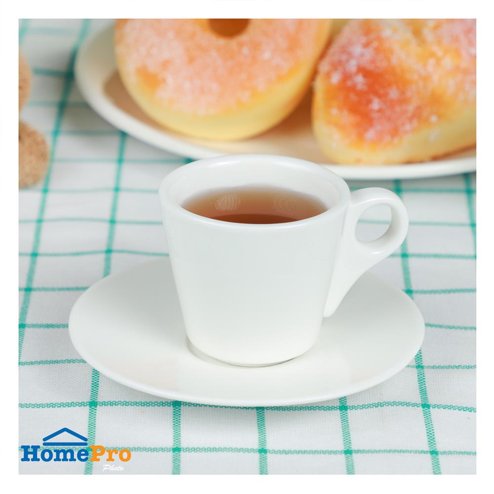 ชุดถ้วยกาแฟ PORCELAIN 90 มล. KECH SNOW CONE สีขาว