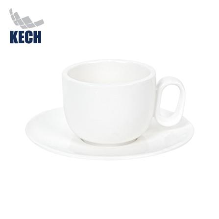 ชุดถ้วยกาแฟ PORCELAIN 90 มล. KECH SNOW MIN สีขาว_0