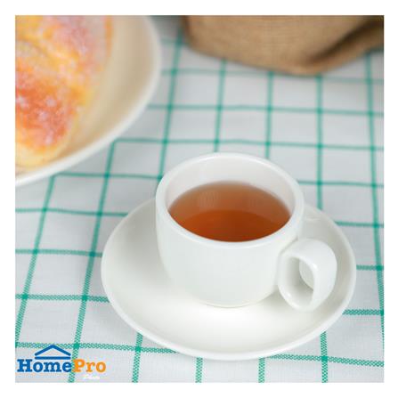 ชุดถ้วยกาแฟ PORCELAIN 90 มล. KECH SNOW MIN สีขาว_4