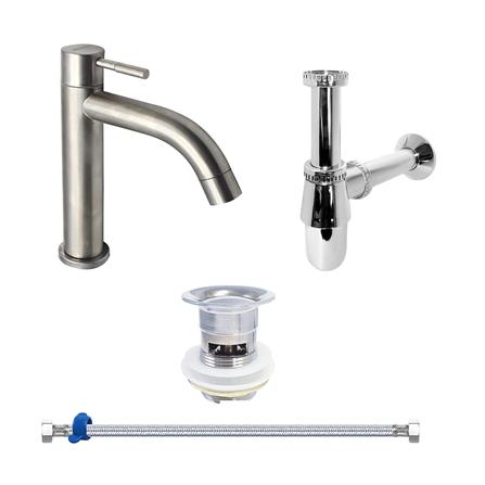 ชุดก๊อกอ่างล้างหน้า DONMARK GL-5122 สเตนเลส