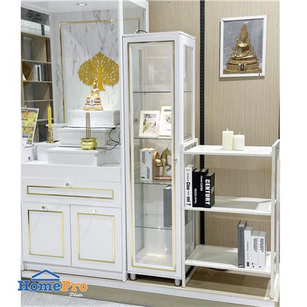 ตู้โชว์ 1 บานเปิด FURDINI MINGMONGKOL สีขาว_8