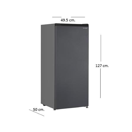 ตู้เย็น 1 ประตู SHARP SJ-F17ST-DK 6 คิว สีเงินเข้ม_8