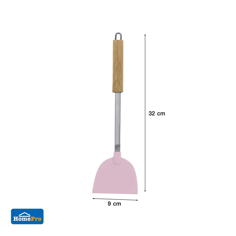 ตะหลิวจีนเล็ก 32 ซม. KECH PINKY ด้ามไม้