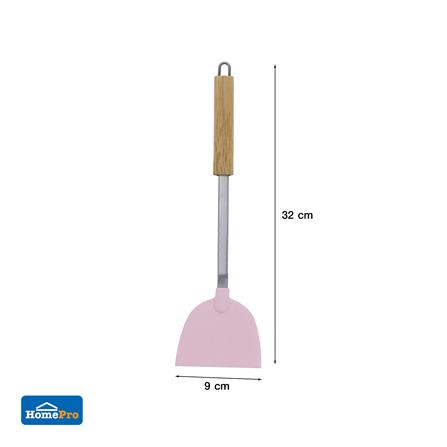 ตะหลิวจีนเล็ก 32 ซม. KECH PINKY ด้ามไม้_6