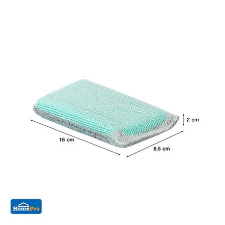 ฟองน้ำพร้อมผ้าโพลีเอสเตอร์ ACCO C-NAMI 16x8.5x2 ซม. แพ็ก 3 ชิ้น_7