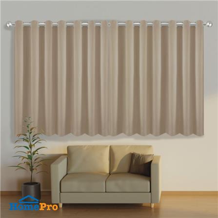 ผ้าม่าน EYELET HOME LIVING STYLE DARIO UV 260X160 ซม. สีน้ำตาล_3