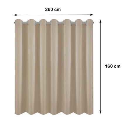 ผ้าม่าน EYELET HOME LIVING STYLE DARIO UV 260X160 ซม. สีน้ำตาล_5