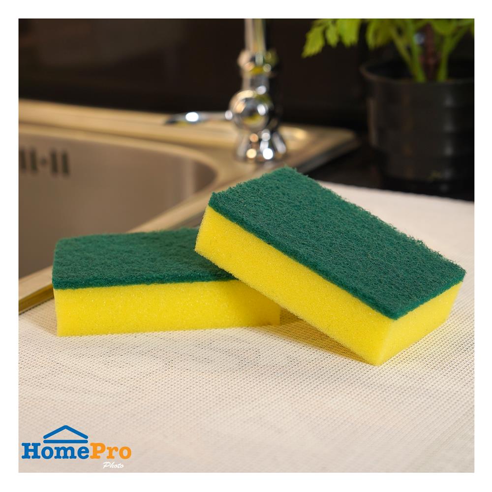 ฟองน้ำพร้อมใยขัด ACCO C-NAMI 11x7x3 ซม. แพ็ก 5 ชิ้น