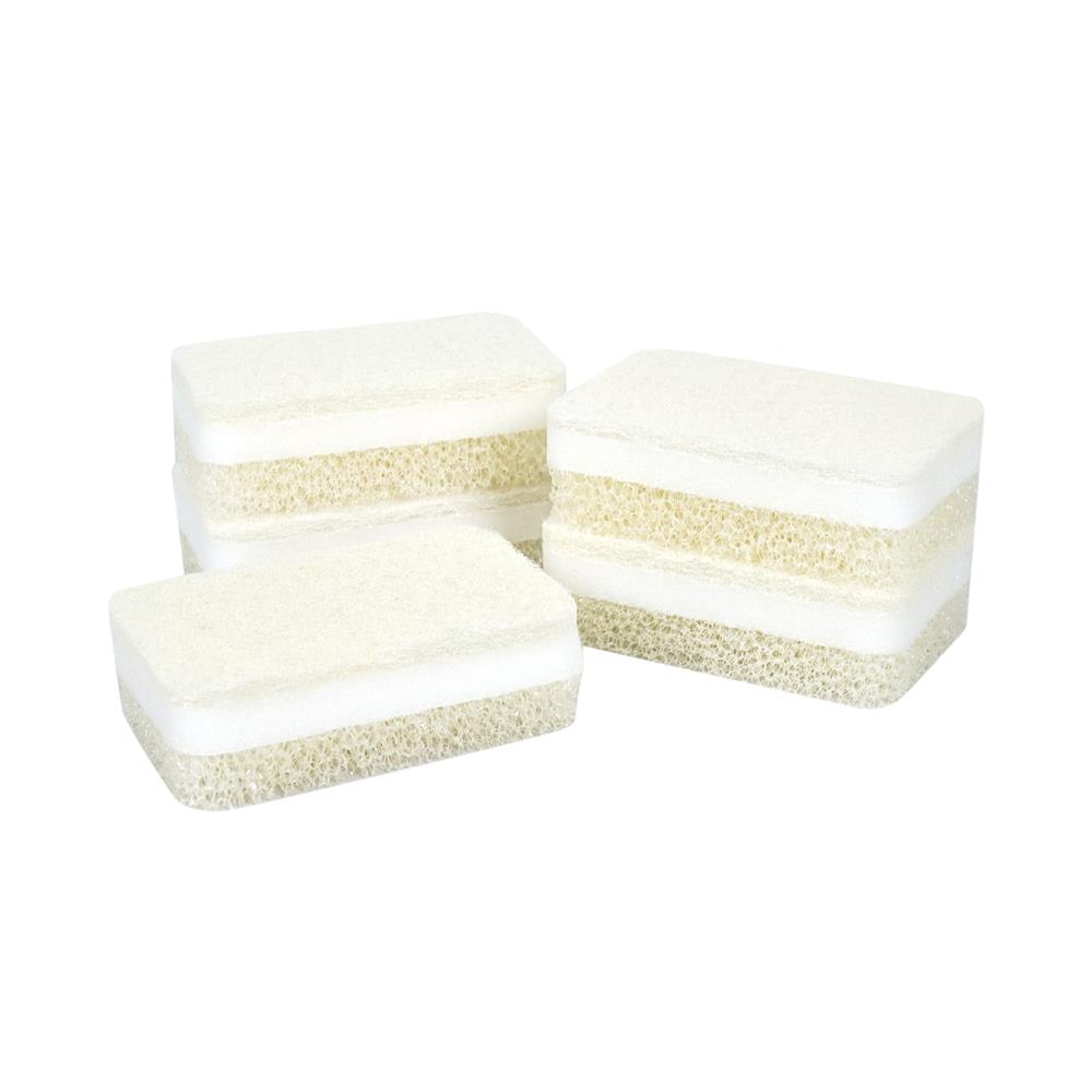 ฟองน้ำพร้อมใยขัดหนา 3 ชั้น ACCO C-NAMI 11x7x3.5ซม. แพ็ก 5 ชิ้น