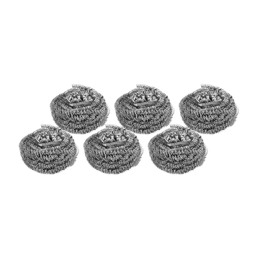 ฝอยสเตนเลสกลม ACCO C-NAMI 7.5x7.5x3 ซม. แพ็ก 6 ชิ้น