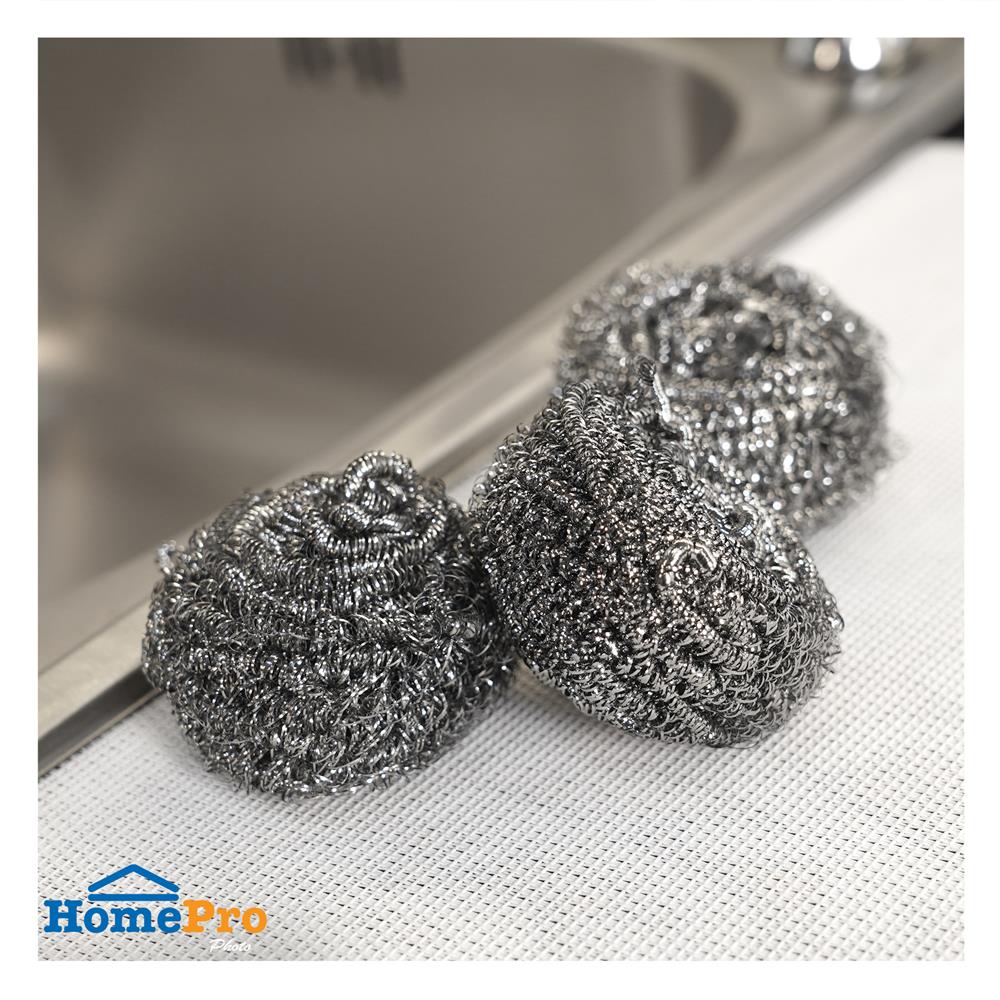 ฝอยสเตนเลสกลม ACCO C-NAMI 7.5x7.5x3 ซม. แพ็ก 6 ชิ้น