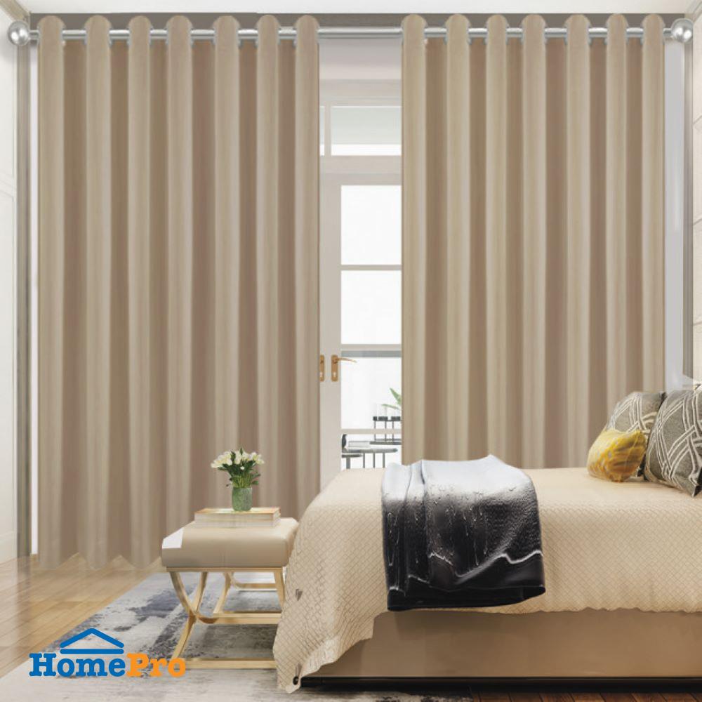 ผ้าม่าน EYELET HOME LIVING STYLE DARIO UV 260X220 ซม. สีน้ำตาล