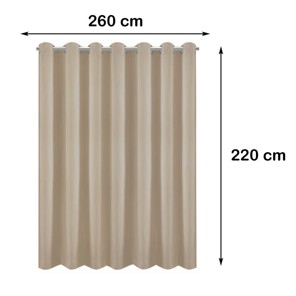 ผ้าม่าน EYELET HOME LIVING STYLE DARIO UV 260X220 ซม. สีน้ำตาล