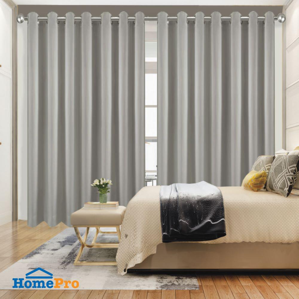 ผ้าม่าน EYELET HOME LIVING STYLE DARIO UV 260X220 ซม. สีเทา