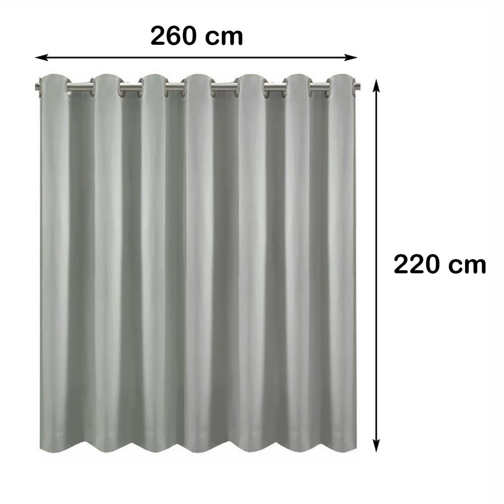 ผ้าม่าน EYELET HOME LIVING STYLE DARIO UV 260X220 ซม. สีเทา