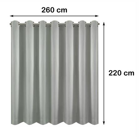 ผ้าม่าน EYELET HOME LIVING STYLE DARIO UV 260X220 ซม. สีเทา_5