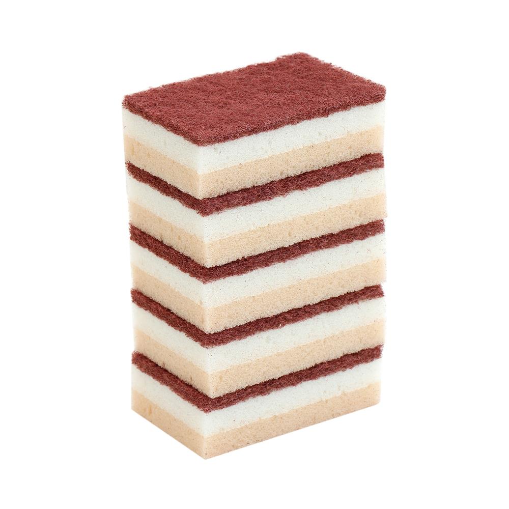 ฟองน้ำเซลลูโลสพร้อมใยขัด 3 ชั้น ACCO C-NAMI 11x7x3.5 ซม. แพ็ก 5 ชิ้น