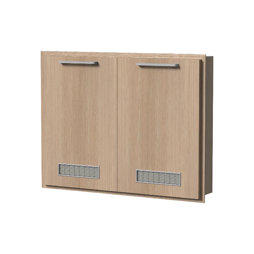 หน้าบานคู่ UPVC CABIN JUNO 84.5x64.5 ซม. สีบีช