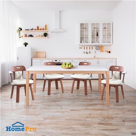 เก้าอี้ห้องอาหารหมุนได้ FURDINI GREAT สี LIGHT WALNUT_1