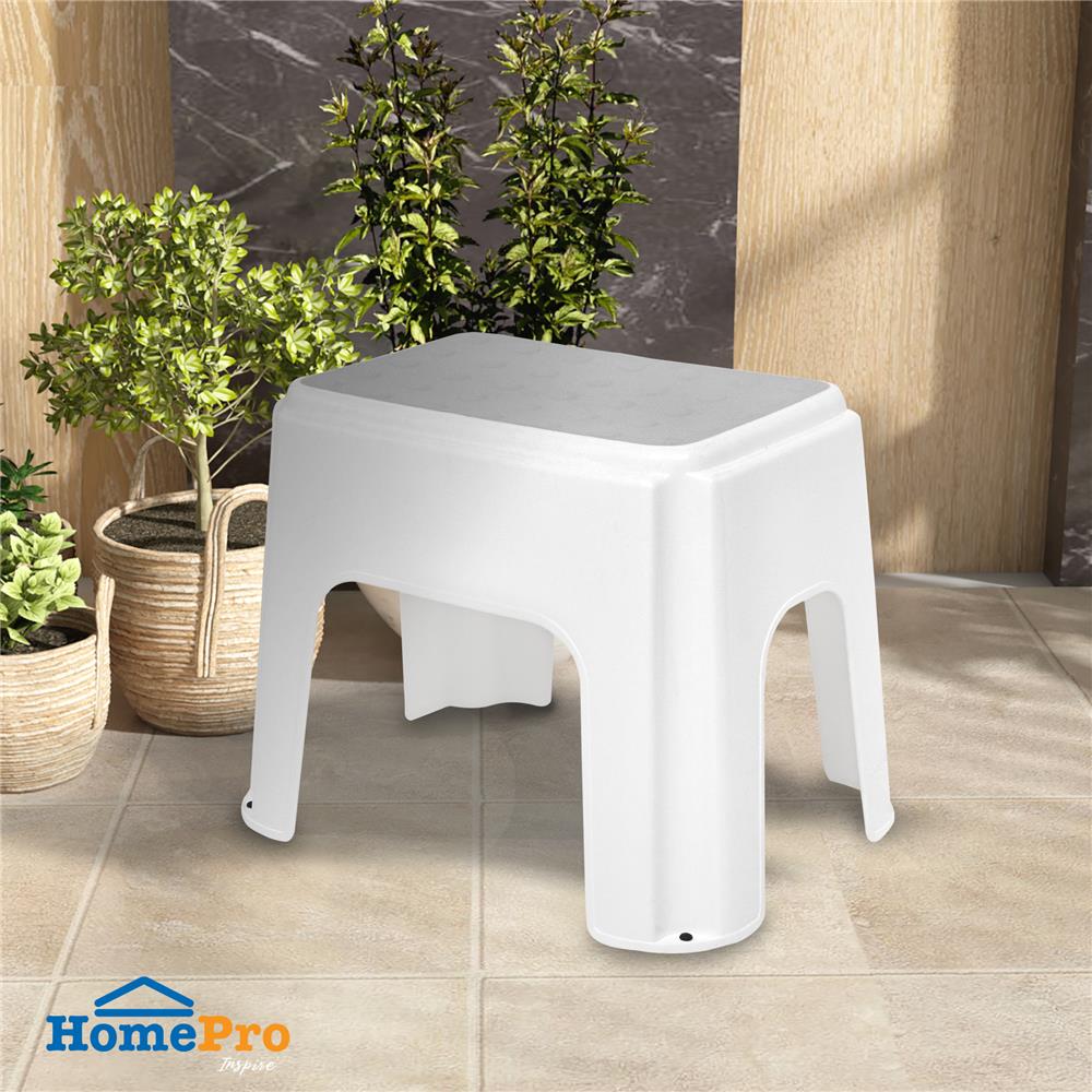 เก้าอี้เหลี่ยมเตี้ย PLIM 24X34X30 ซม. สีขาว