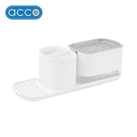กล่องวางฟองน้ำพร้อมกดน้ำยาและที่ใส่แปรง ACCO 500 มล. สีขาว_1