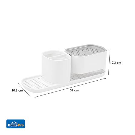 กล่องวางฟองน้ำพร้อมกดน้ำยาและที่ใส่แปรง ACCO 500 มล. สีขาว_8