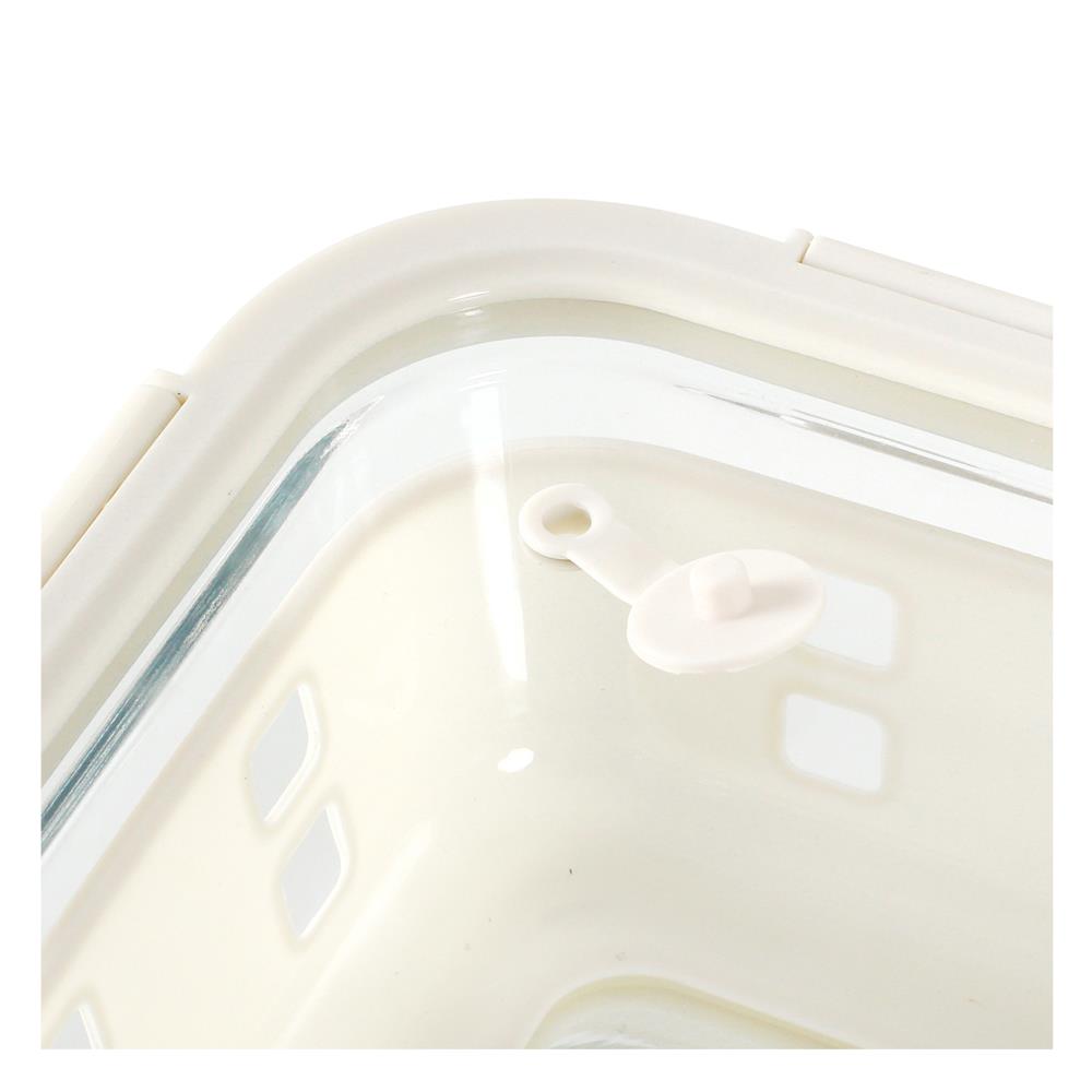 กล่องอาหารแก้ว KECH PEARLA 1.52 ลิตร สีครีม