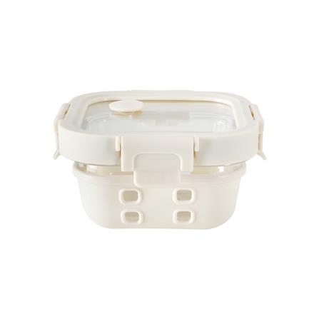 กล่องอาหารแก้ว KECH PEARLA 0.32 ลิตร สีครีม_1