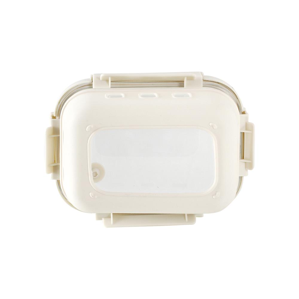 กล่องอาหารแก้ว KECH PEARLA 0.64 ลิตร สีครีม