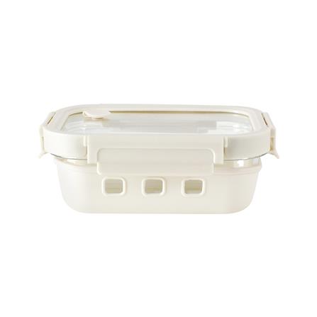 กล่องอาหารแก้ว KECH PEARLA 0.64 ลิตร สีครีม_1