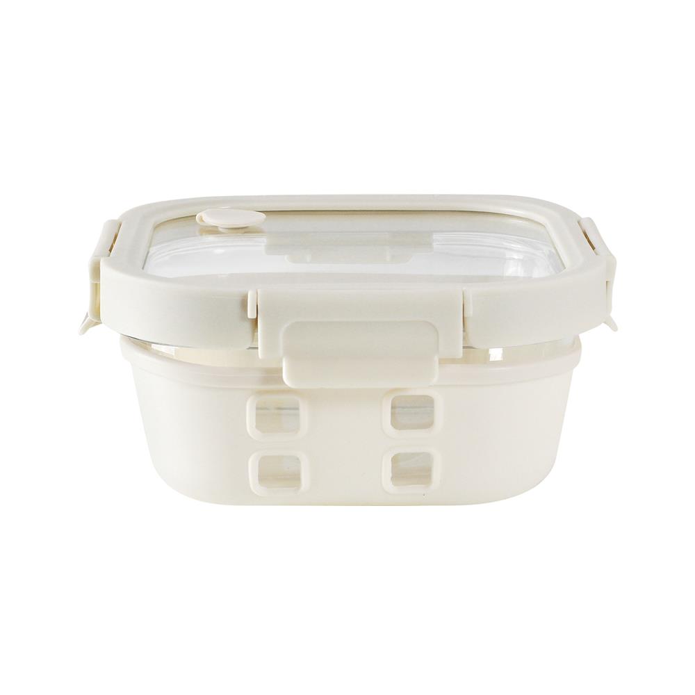 กล่องอาหารแก้ว KECH PEARLA 0.8 ลิตร สีครีม