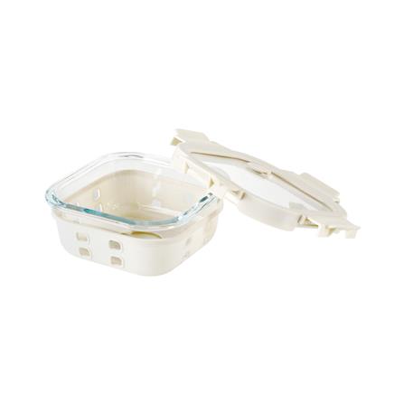 กล่องอาหารแก้ว KECH PEARLA 0.8 ลิตร สีครีม_2