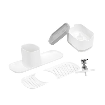 กล่องวางฟองน้ำพร้อมกดน้ำยาและขวดใส่น้ำยา ACCO 500 มล. สีขาว_3