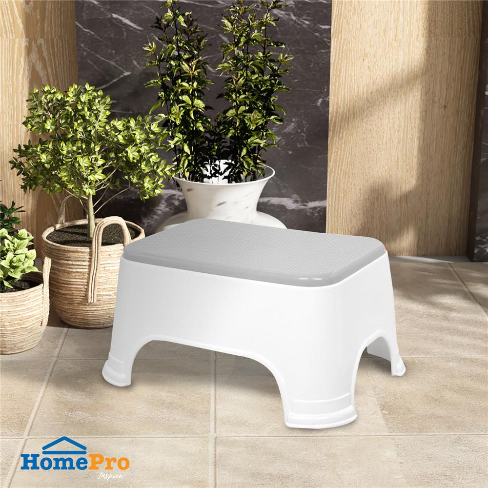 เก้าอี้เหลี่ยมเตี้ย PLIM 20x29x15 ซม. สีขาว