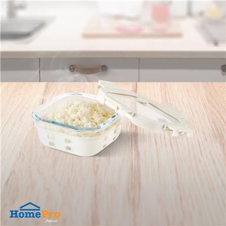 กล่องอาหารแก้ว KECH PEARLA 0.52 ลิตร สีครีม_6