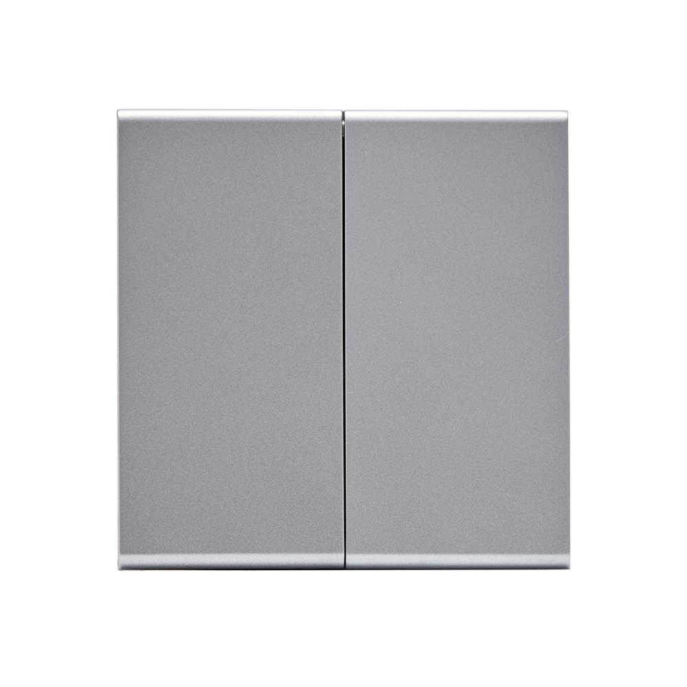 ชุดสวิตซ์ 3 ทาง 2 ช่อง SAHN D023-SL สีเงิน_0