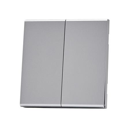 ชุดสวิตซ์ 3 ทาง 2 ช่อง SAHN D023-SL สีเงิน_2