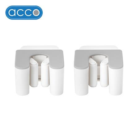 ที่เก็บอุปกรณ์ทำความสะอาดแบบติดผนังเดี่ยว ACCO NAMI แพ็ก 2 ชิ้น สีเทา_1