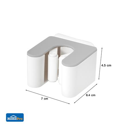 ที่เก็บอุปกรณ์ทำความสะอาดแบบติดผนังเดี่ยว ACCO NAMI แพ็ก 2 ชิ้น สีเทา_7