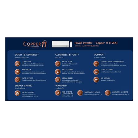 แอร์ผนัง CARRIER 42TVEA013A/38TVEA013A 12000 บีทียู อินเวอร์เตอร์_5