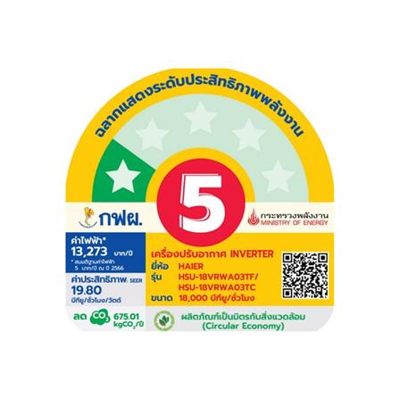 แอร์ผนัง HAIER HSU-18VRWA03T 18000 บีทียู อินเวอร์เตอร์_3