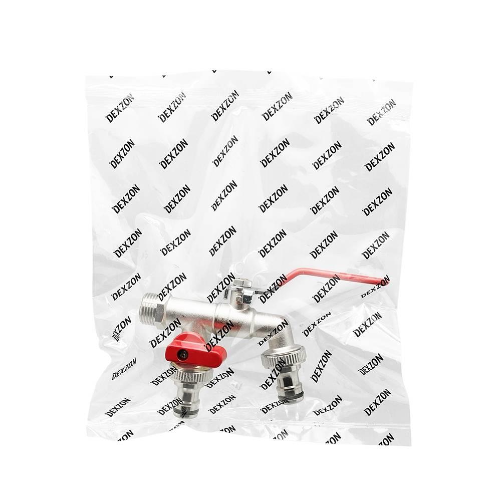 ก๊อกสนาม 2 หัว DEXZON 1/2 นิ้ว