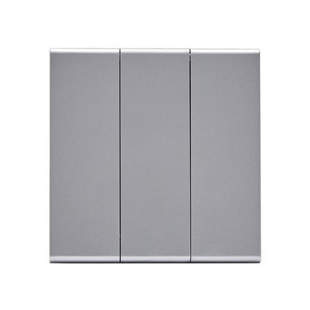 ชุดสวิตซ์ 2 ทาง 3 ช่อง SAHN D032-SL สีเงิน_1