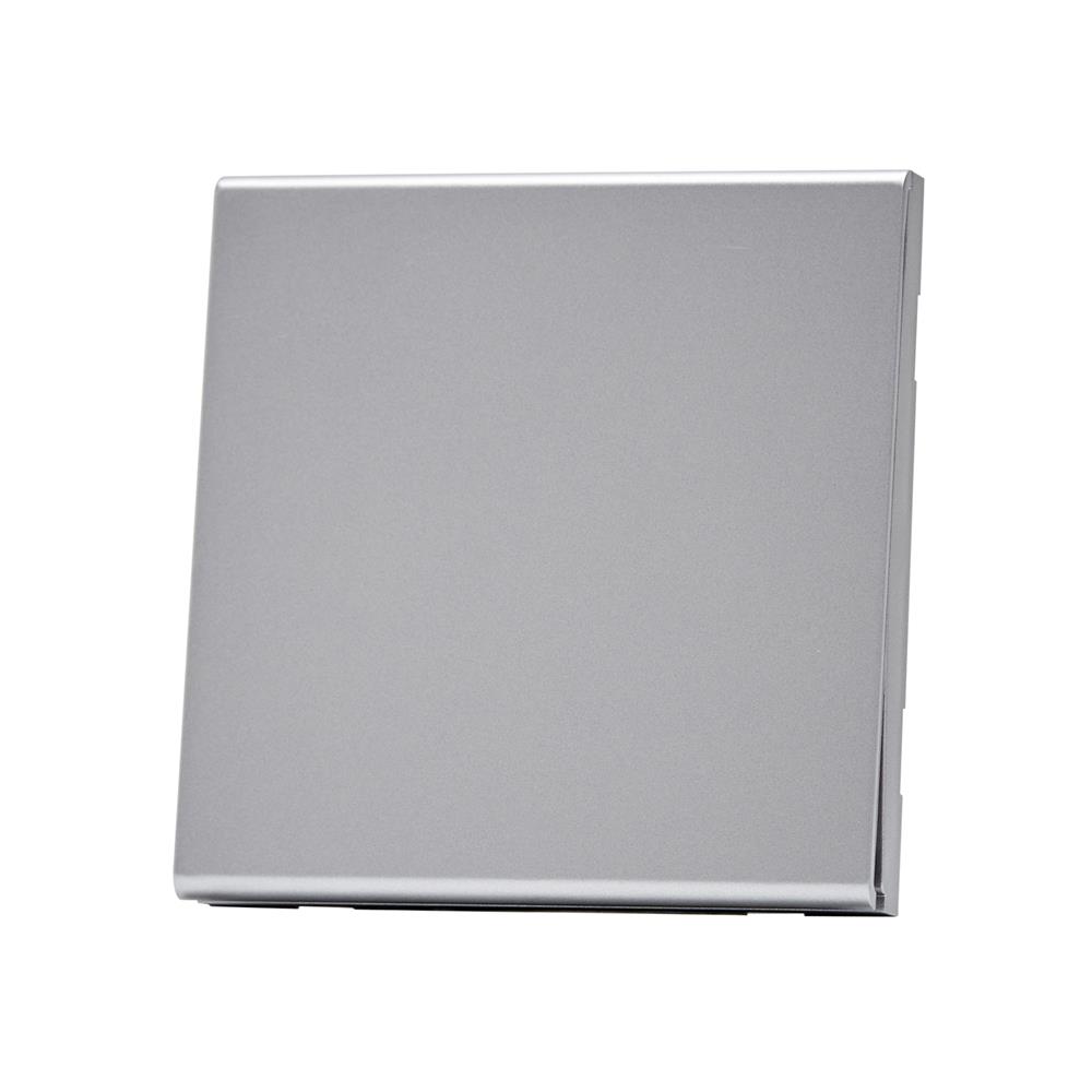 ชุดสวิตซ์ 1 ทาง 1 ช่อง SAHN D011-SL สีเงิน