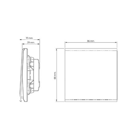 ชุดสวิตซ์ 1 ทาง 1 ช่อง SAHN D011-SL สีเงิน_4