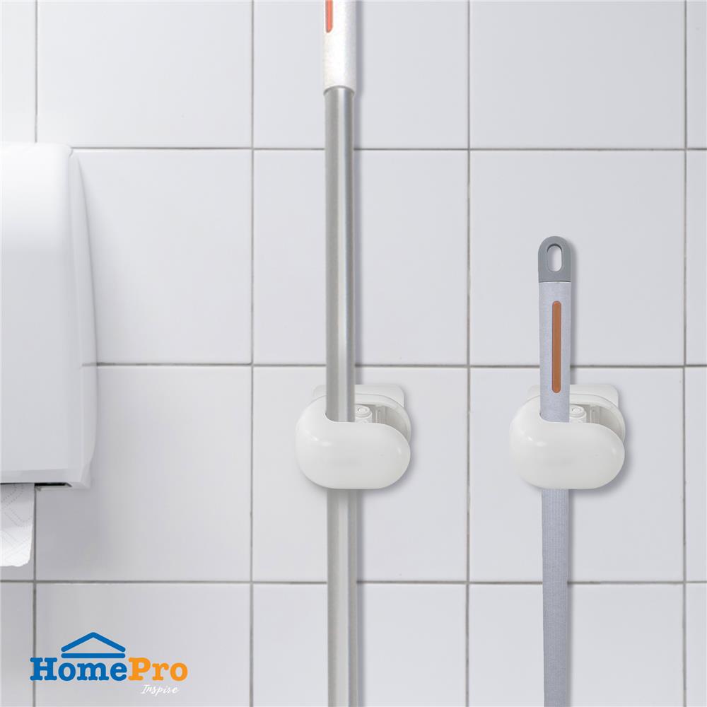 ที่เก็บอุปกรณ์ทำความสะอาดแบบติดผนังเดี่ยวกลม ACCO CORDY แพ็ก 2 ชิ้น สีขาว