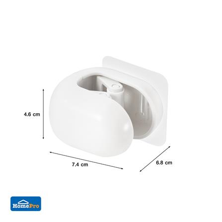 ที่เก็บอุปกรณ์ทำความสะอาดแบบติดผนังเดี่ยวกลม ACCO CORDY แพ็ก 2 ชิ้น สีขาว_5