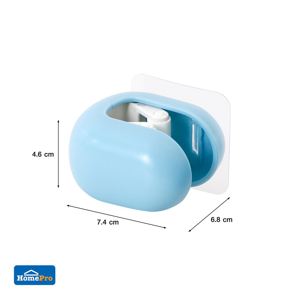 ที่เก็บอุปกรณ์ทำความสะอาดแบบติดผนังเดี่ยวกลม ACCO CORDY แพ็ก 2 ชิ้น สีฟ้า